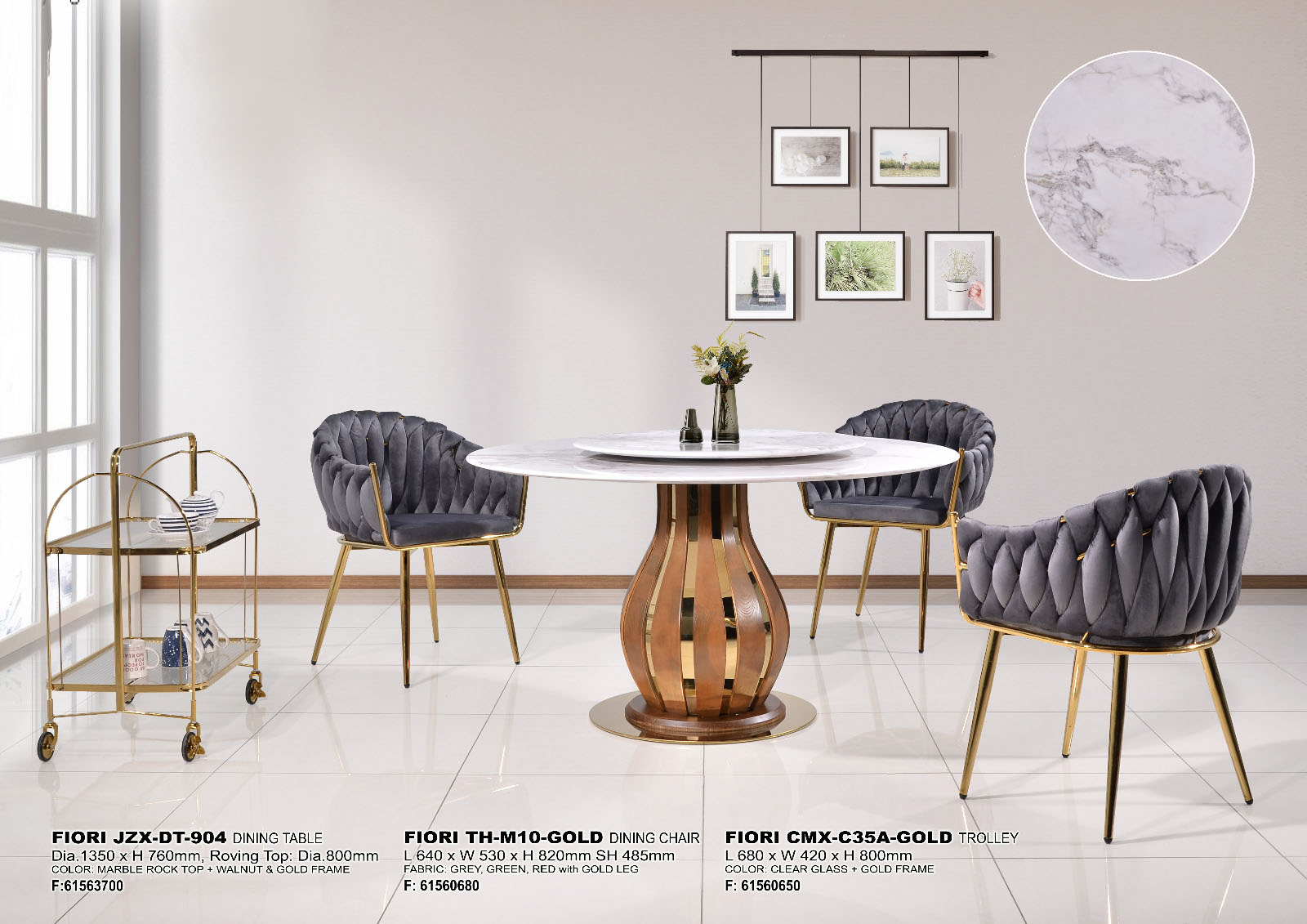 FIORI JZX-DT-904 & TH-M10-GOLD & CMX-C35A-GOLD